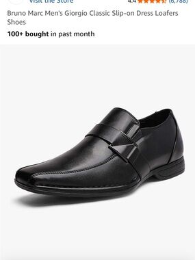 Giorgio Men's Slip-On Dress Loafers - Black